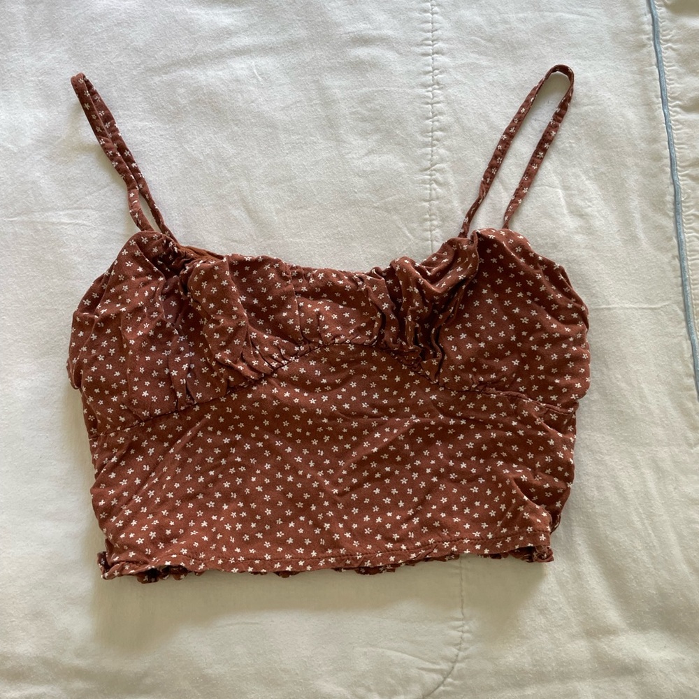 Pacsun Ruched Crop Top - Picture 3 of 4